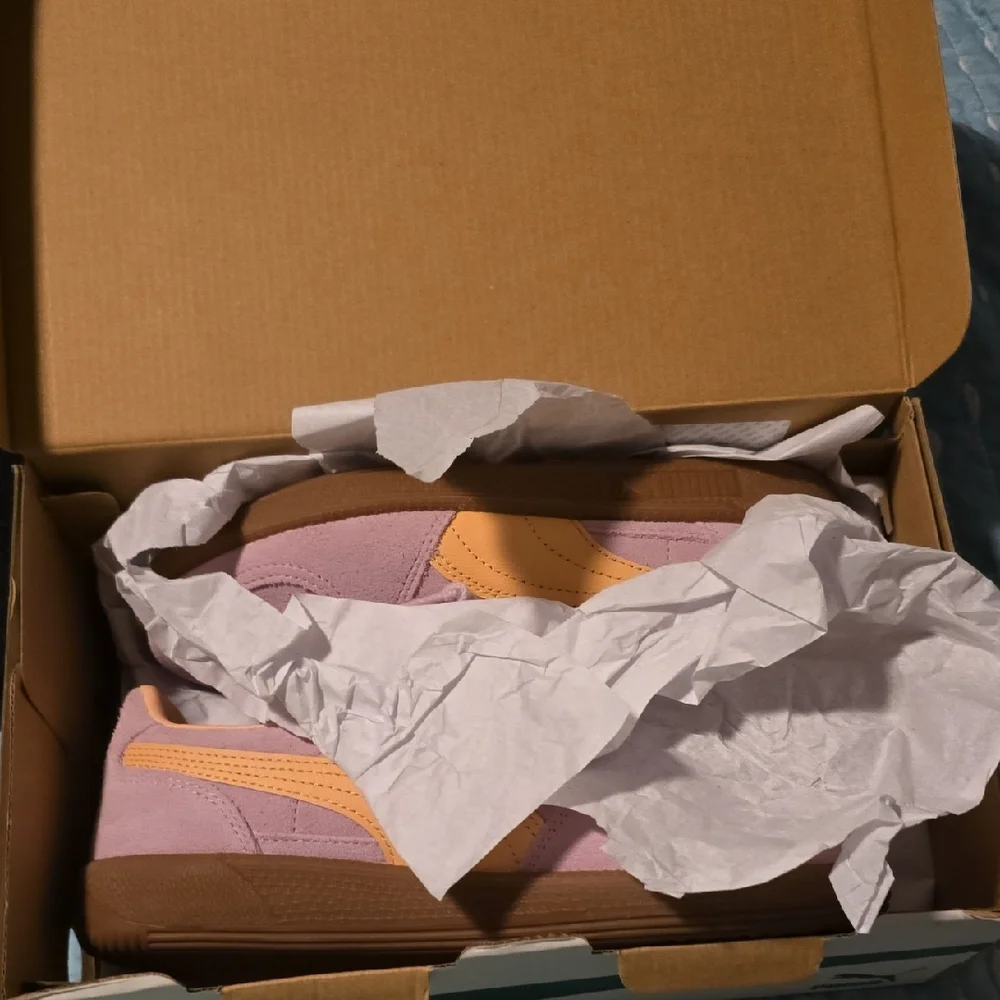 Puma Women's Palermo Sneakers - Lavender and Peach - Picture 7 of 7